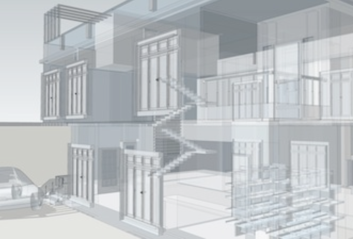 3D home design rendering