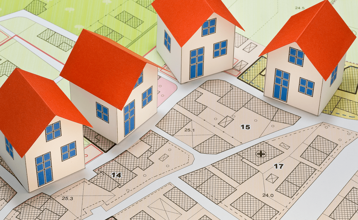 Lot plan for new housing to be built