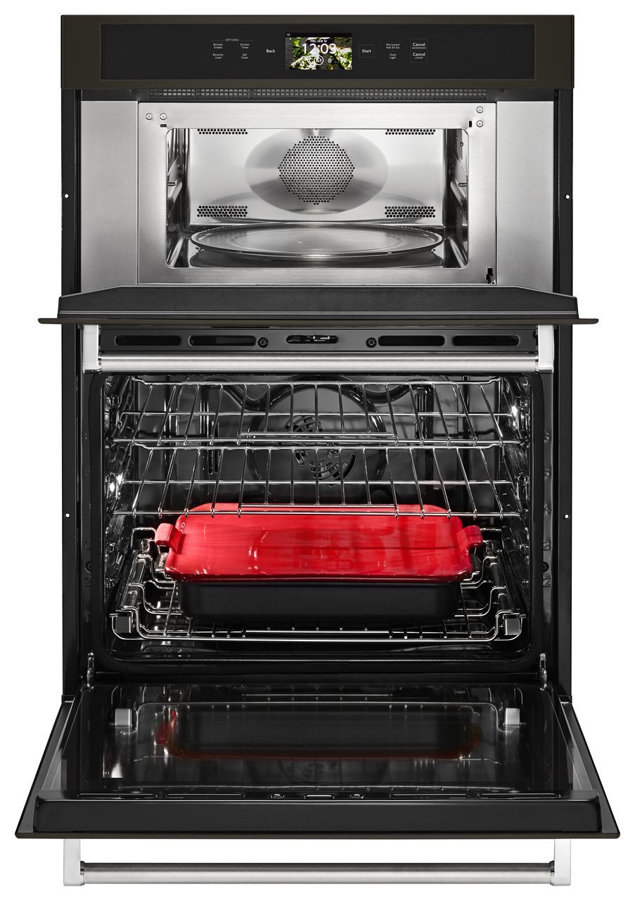 In celebration of its centennial year, KitchenAid has entered the smart home category with its Smart Oven+ with Powered Attachments. The Consumer Electronics Show Innovation Award winner features three interchangeable attachments to increase functionality, allowing for grilling, baking, and steaming in one appliance. The Smart Oven+ is available in three models: combination, single, and double; each features a glass-touch LCD display, operable through the KitchenAid app and Google Assistant, and compatible 