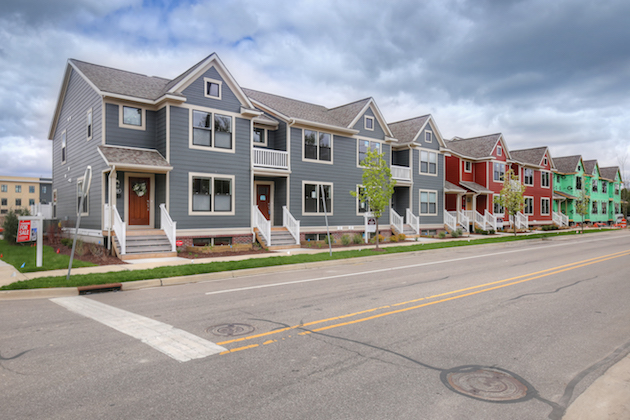 Tapestry Square townhomes on Logan St. Grand Rapids