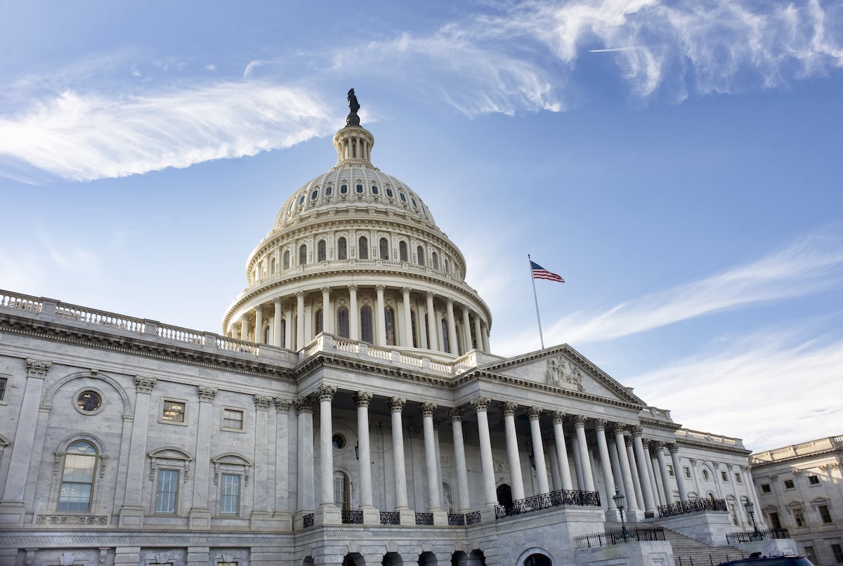US Congressional Capitol Building shown in Washington D.C.