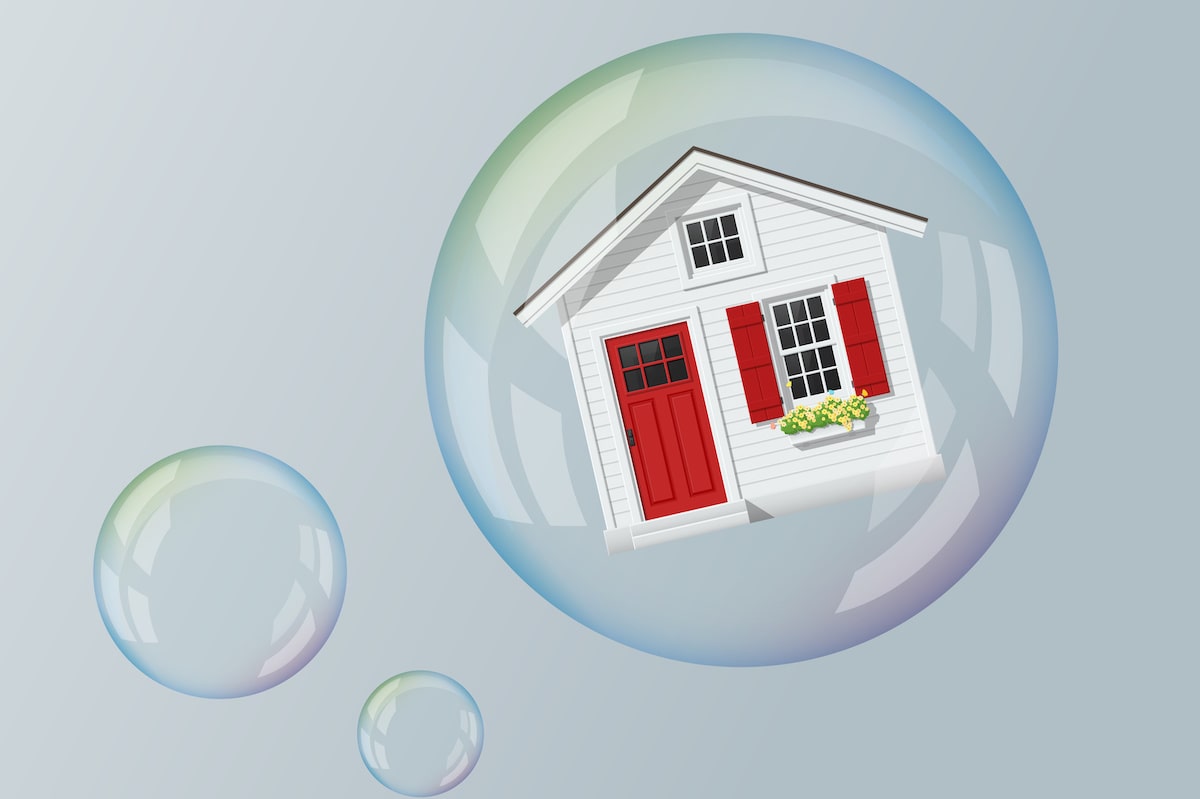 Housing bubble graphic