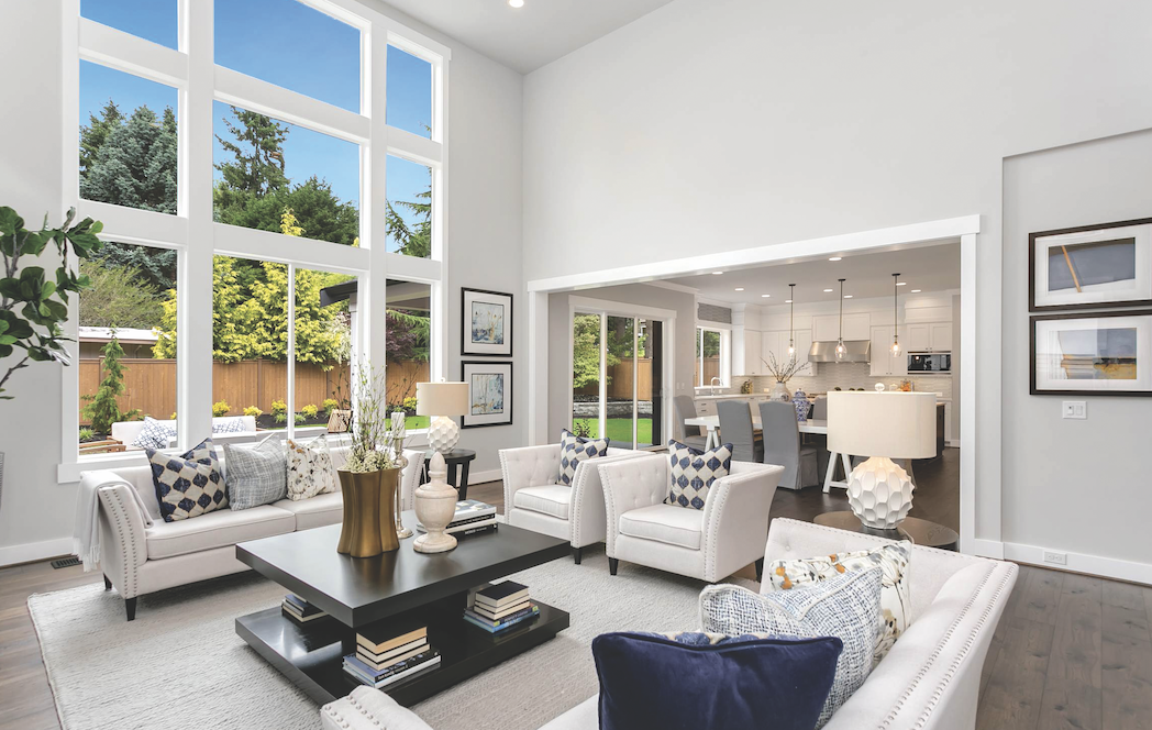 JayMarc luxury design Athenia light-filled living room 