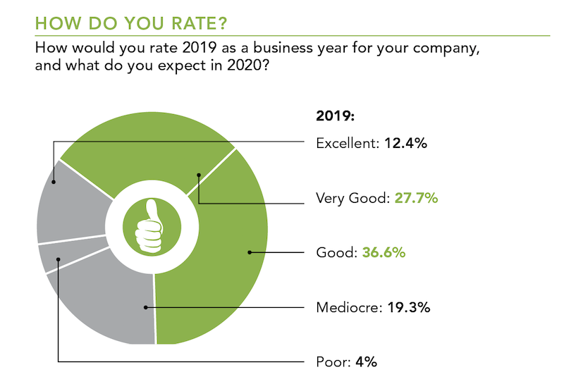 How would you rate 2019 as a business year for your company