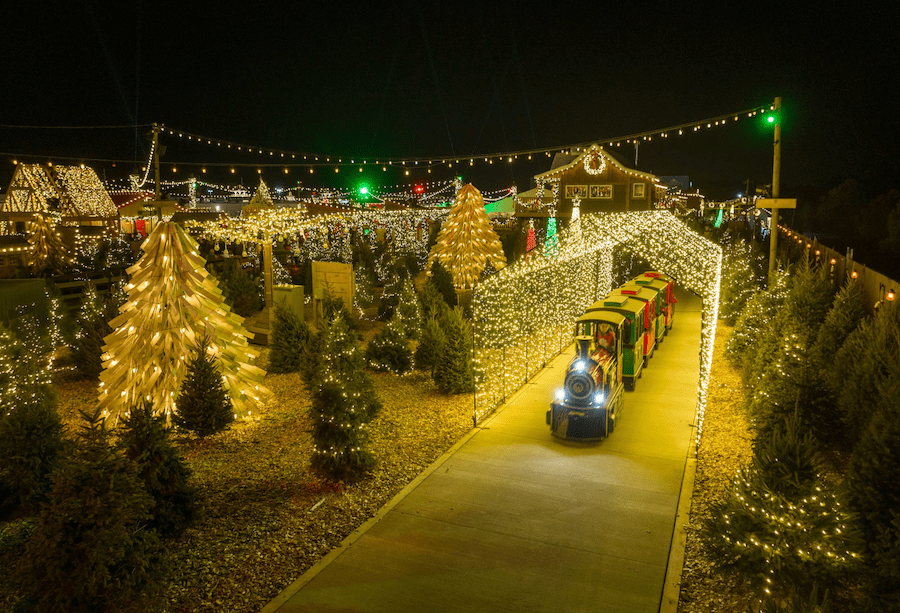 Pro Builder's 2023 Builder of the Year, Schell Brothers, Schellville holiday village lights