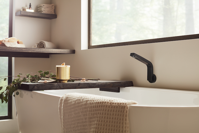 Speak Tub Filler in bath collection by Roger Thomas, the Vector Collection