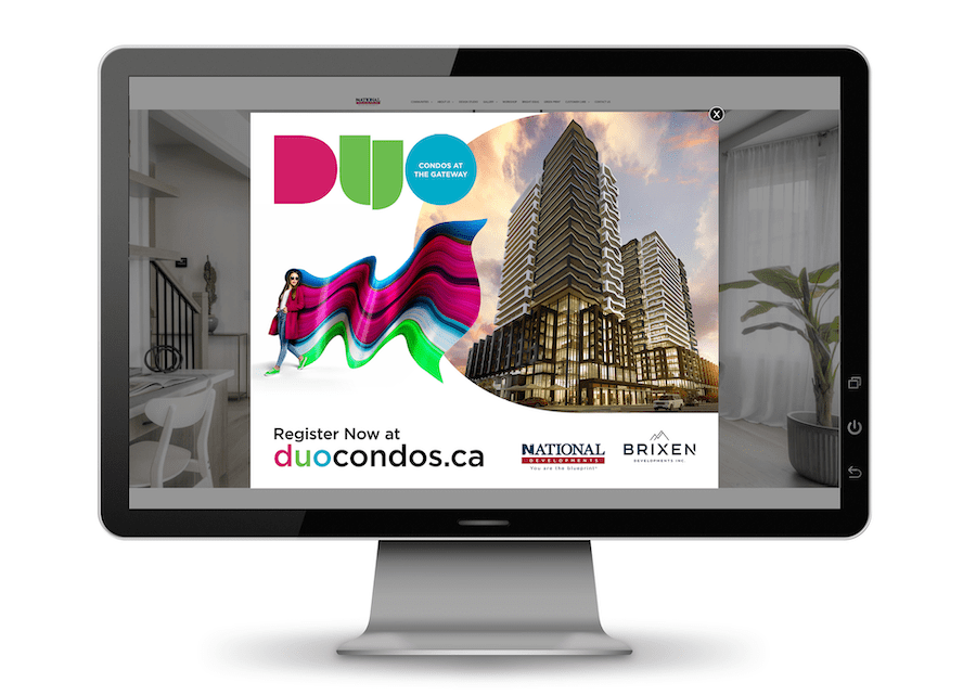 Duo Condos wins a 2024 Nationals award for best email/rich media advertising