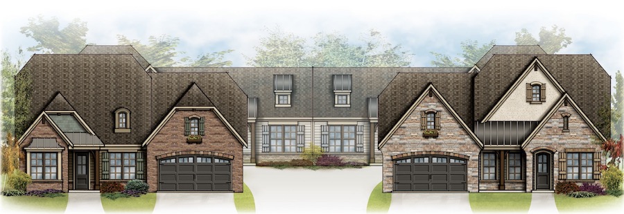 GMD Design Group's design for Active Adult Fourplex Townhomes
