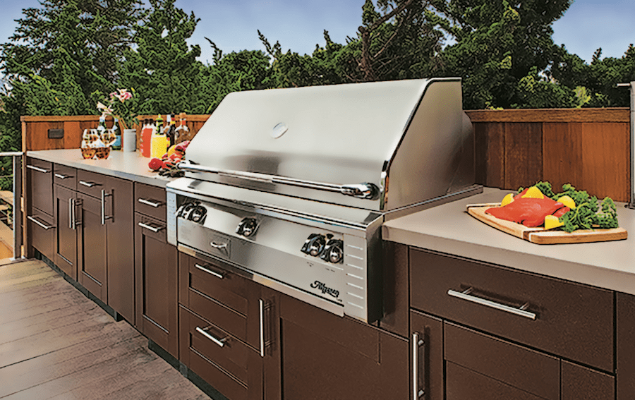 Brown Jordan Outdoor Kitchens products are used in The New American Home 2024.