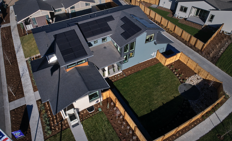 computer modeling of net zero energy home by Thrive Home Builders