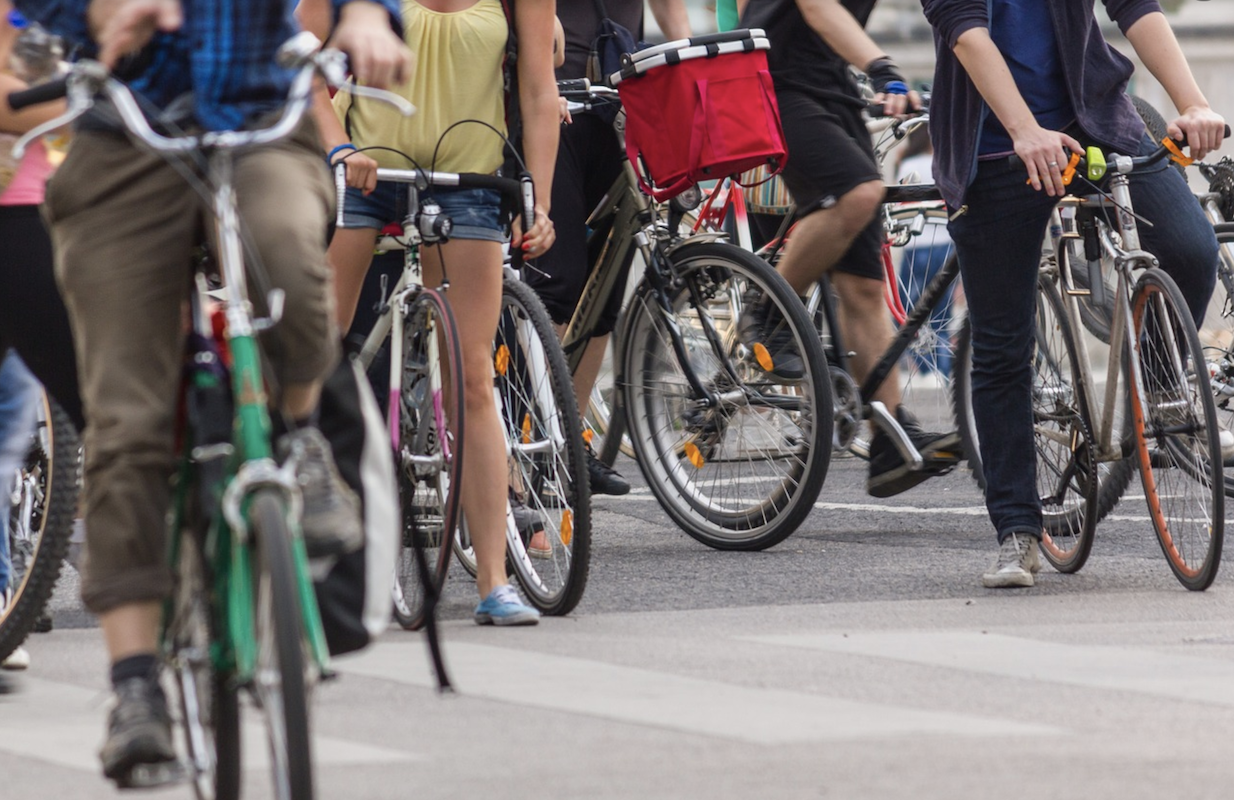 bicycles are popular for morning commutes to work in certain cities