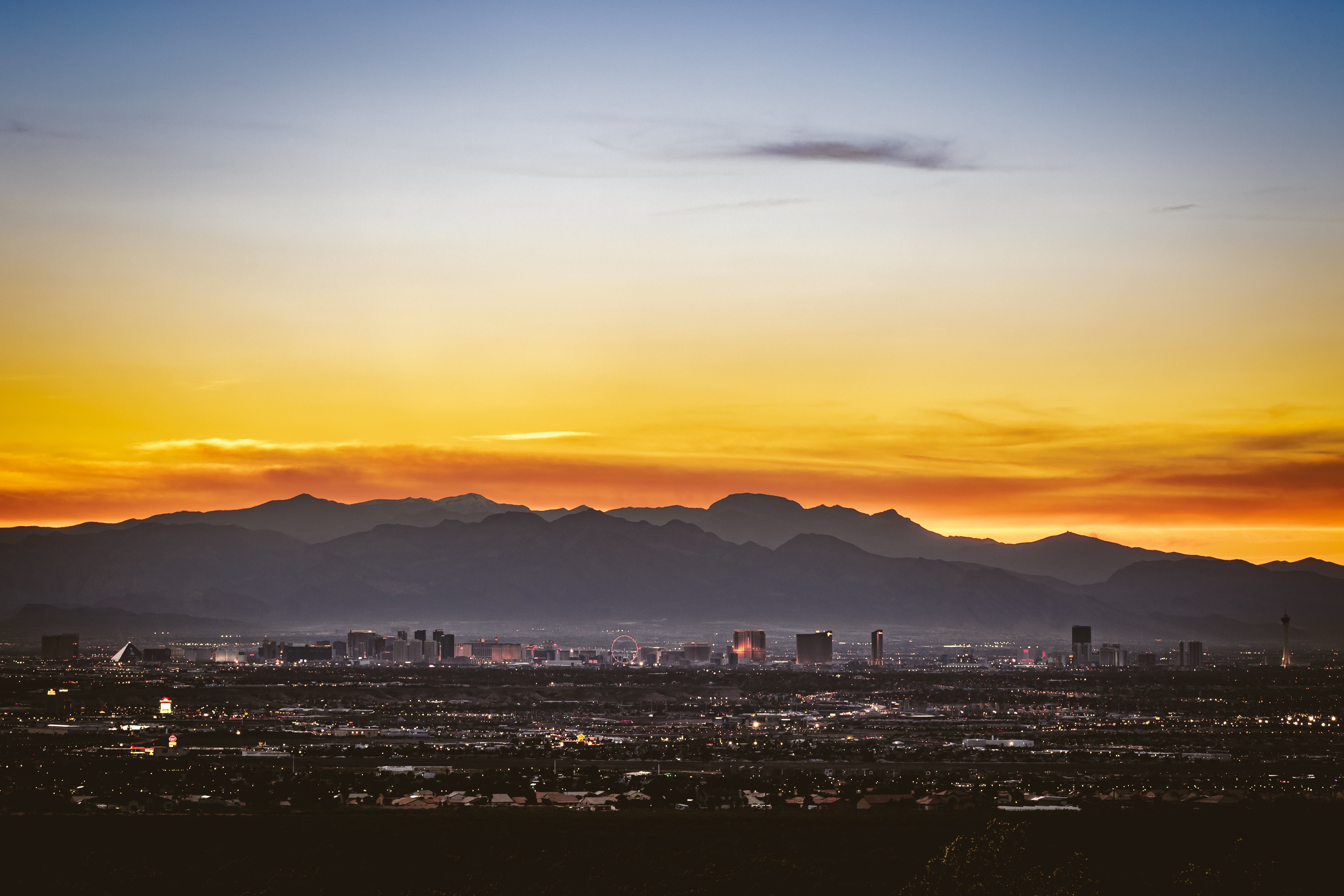 View of Las Vegas skyline