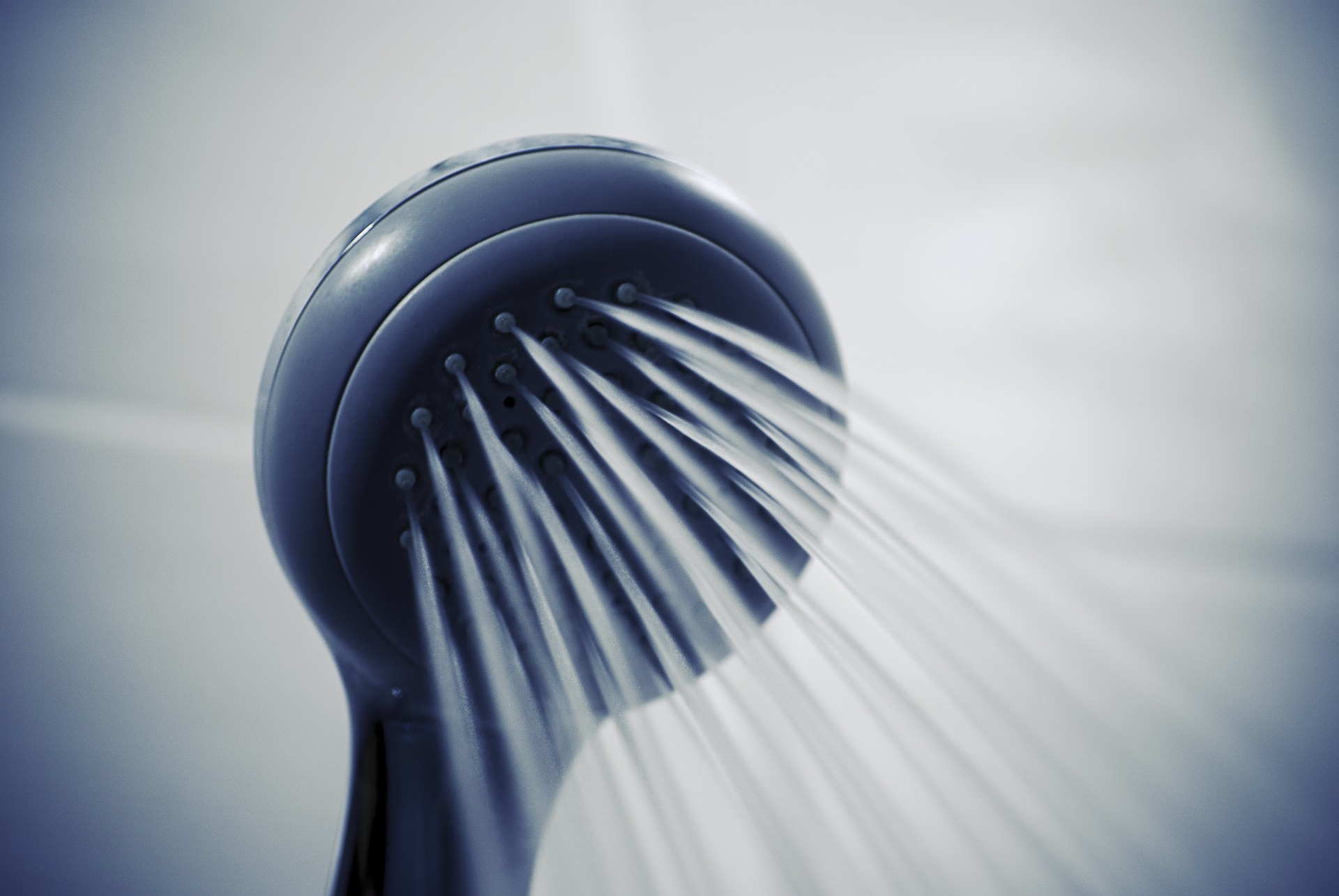Shower head streaming water, tookapic via Pixabay