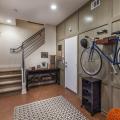 Indoor bike racks in Los Angeles in a development of three-story townhomes at Latitudes at Silverlake. Photo: Chet Frohlich Photography.)