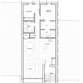 A floor plan for the Ø-Zone Residence.