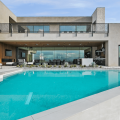 Pool and outdoor living at The New American Home 2023