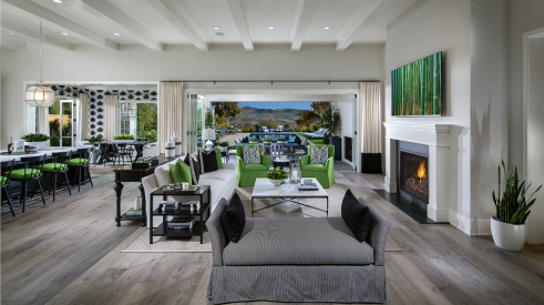 The New Home Company's Sky Ranch at Covenant Hills, in California, luxury home family room