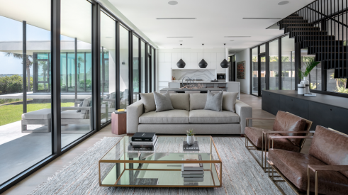 2019 professional builder design awards project of the year kitchen and living room