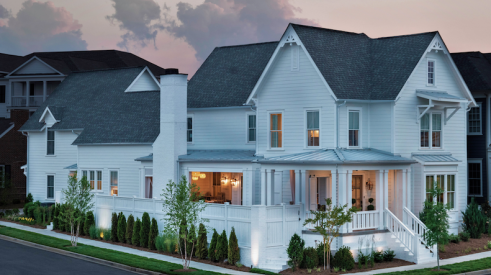 2019 Professional Builder Design Awards Silver Single Family over 3100 sf modern farmhouse exterior