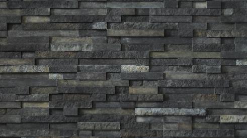 Available in Arctic, Ethos, Trek (shown), and Arcadia shades, Pro-Fit Terrain Ledgestone veneer, a new line from Cultured Stone, blends textures and relief patterns to provide contemporary design profiles. The collection is National Green Building Standard certified and does not require painting, coating, or sealing once it is installed. The line is manufactured with an average of 58 percent recycled content and includes a 50-year limited warranty. 