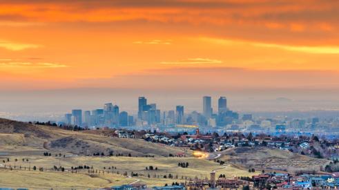 Skyline of Denver, CO