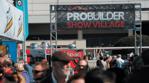 Pro Builder Show Village crowds at the International Builders' Show