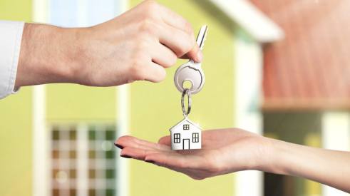 Home sales handoff of keys