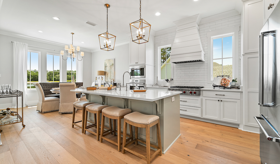 2019 Professional Builder Design Awards Silver Single Family Production Home 2,001 to 3,100 sf interior kitchen and living space