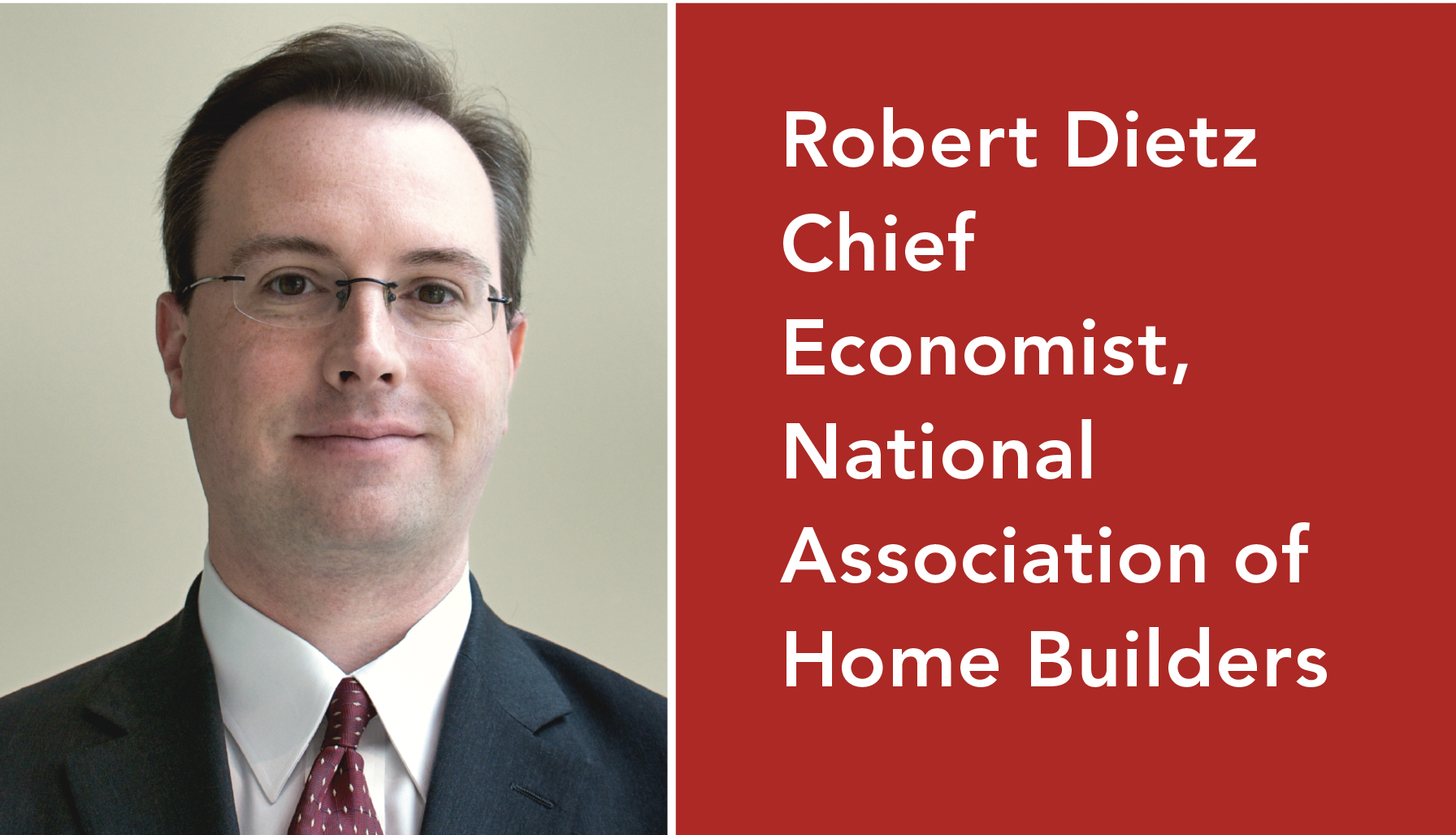 NAHB's chief economist Robert Dietz talks about the economy