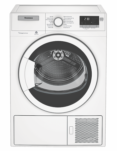 Blomberg 24-inch clothes dryer for the laundry room