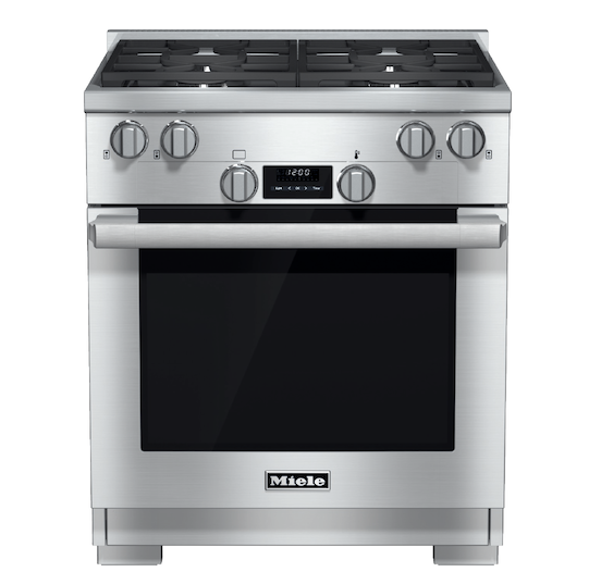 dual-fuel range in Miele's line of entry-level kitchen appliances