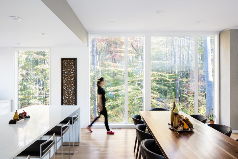 energy efficient homes & Health-conscious builders typically focus on air quality, but natural lighting also contributes to well-being. Lighting strategy is part of the architectural design, and the builder can enhance it by specifying the right glass.