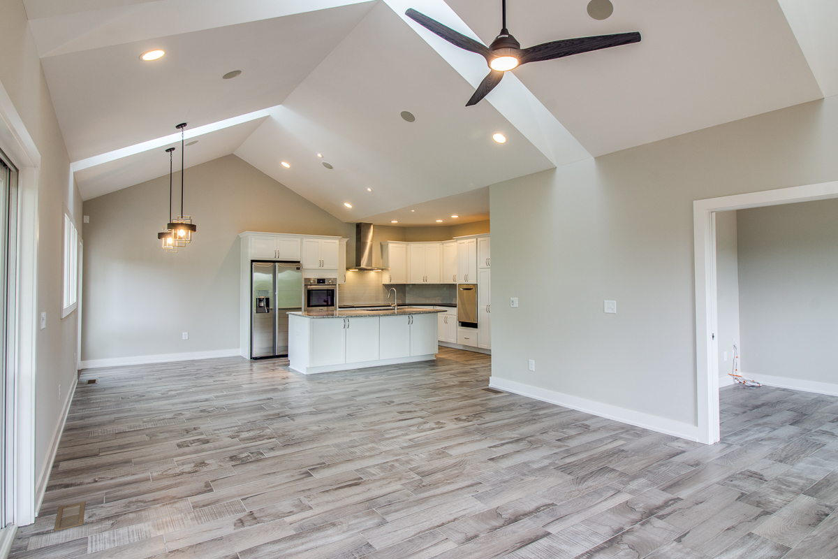 Addison Homes new home interior with natural daylight and solar ventilation skylights