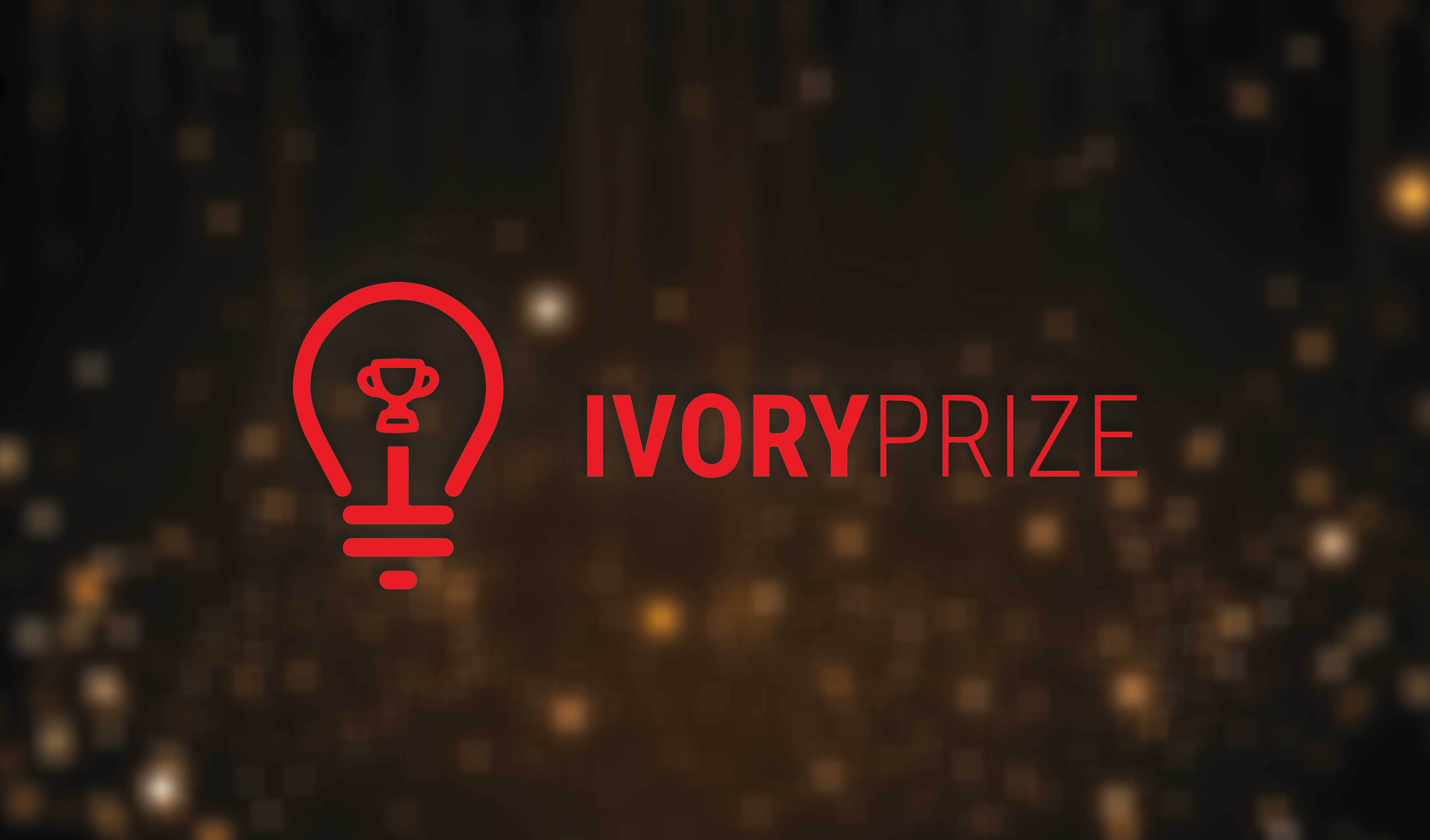 Ivory Prize awards logo with bronze background