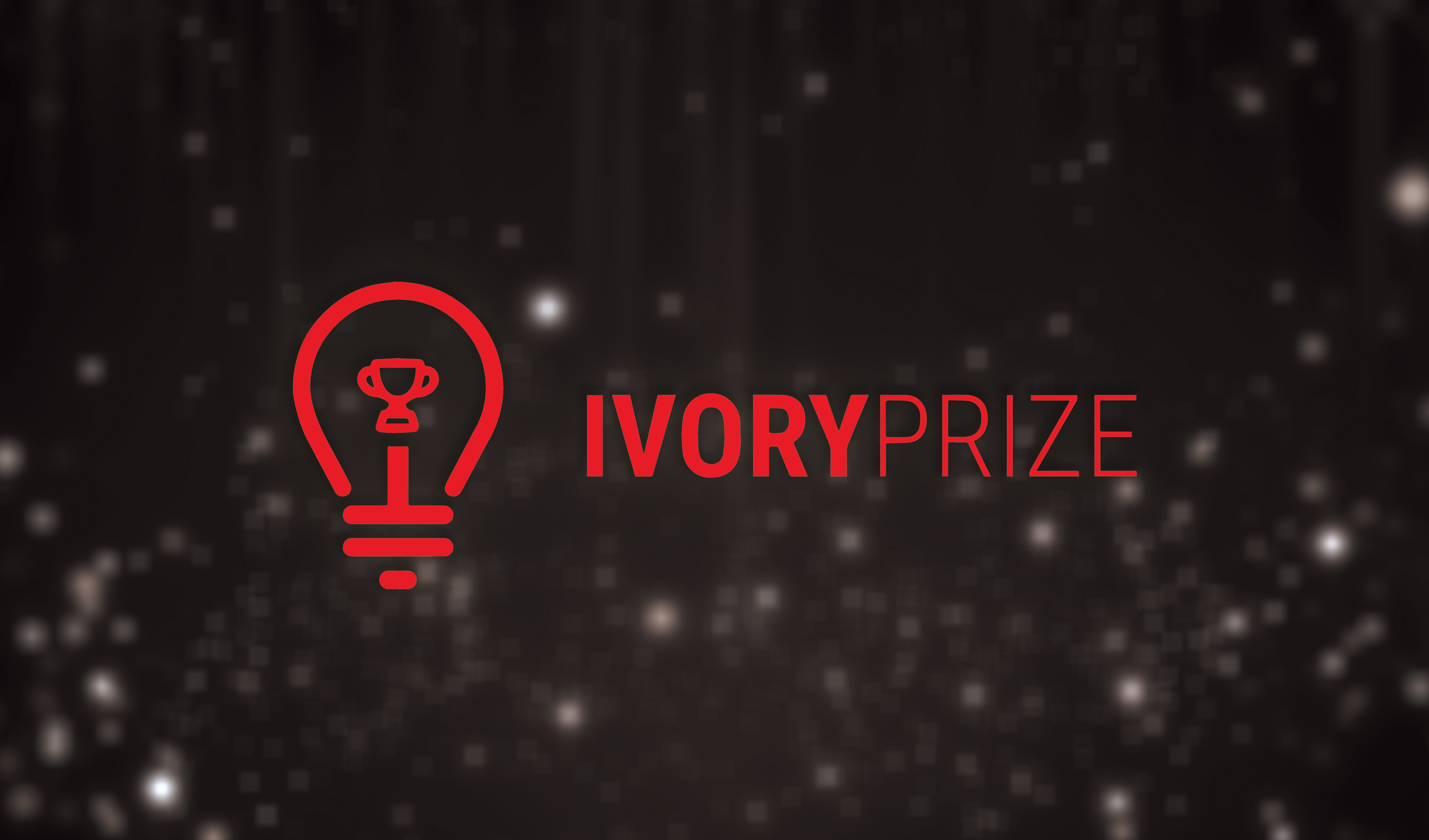 Ivory Prize awards logo with silver background