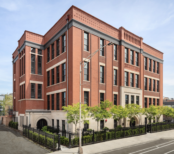 Exterior view of the Peabody School Apartments, an adaptive reuse project and 2023 BALA winner