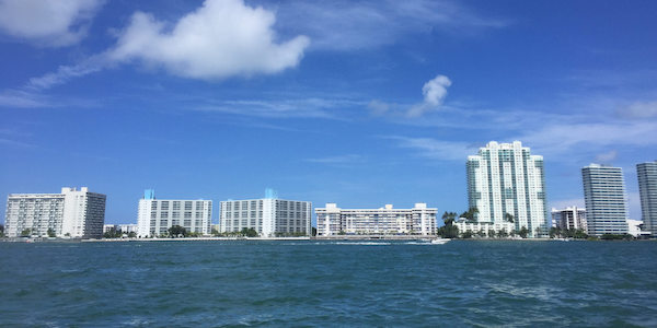 View of Miami from the water