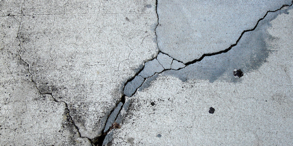 Cracks in concrete foundation