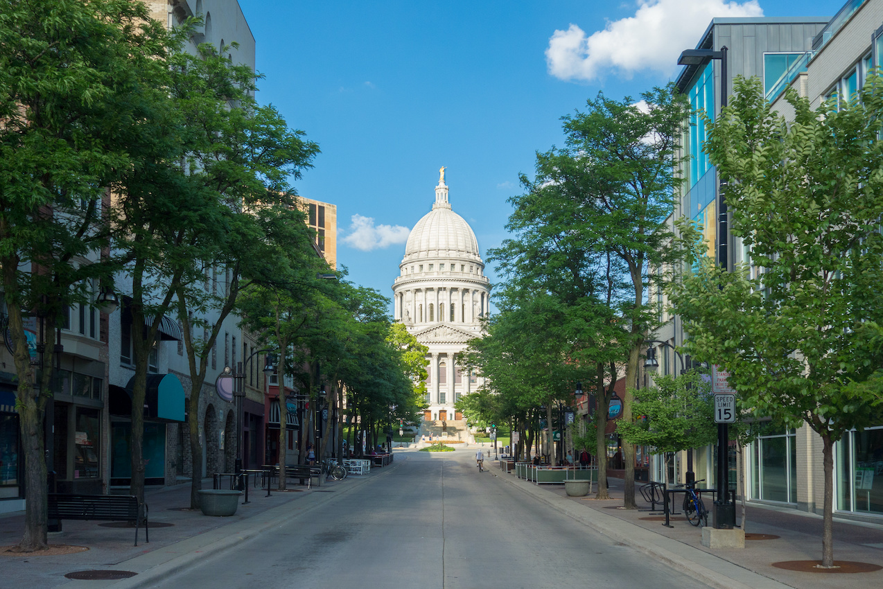 Madison, Wisconsin's State Capitol building