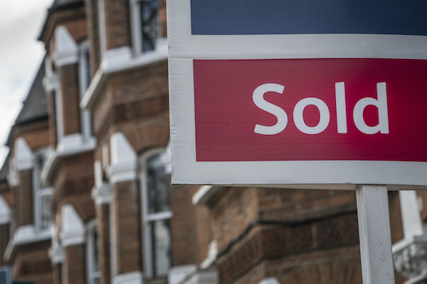 Sold home sign as the housing supply gets worse
