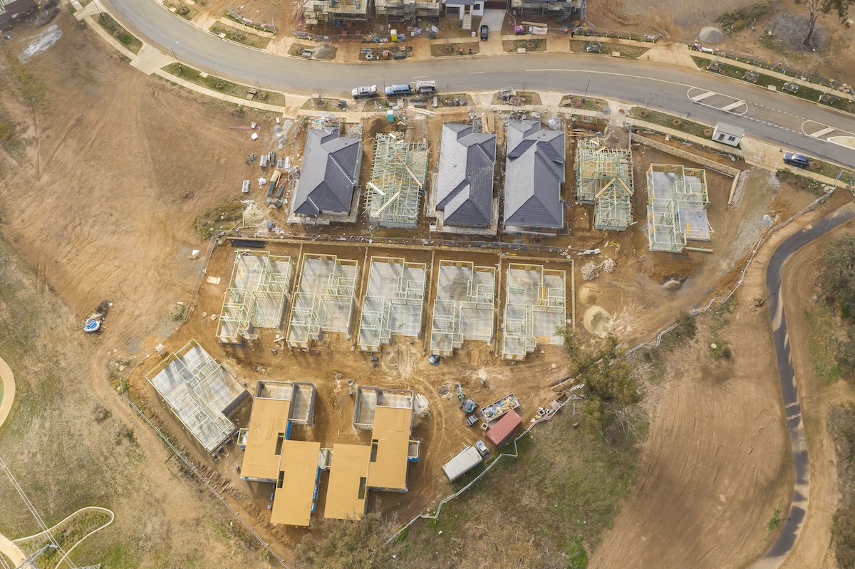 aerial construction site