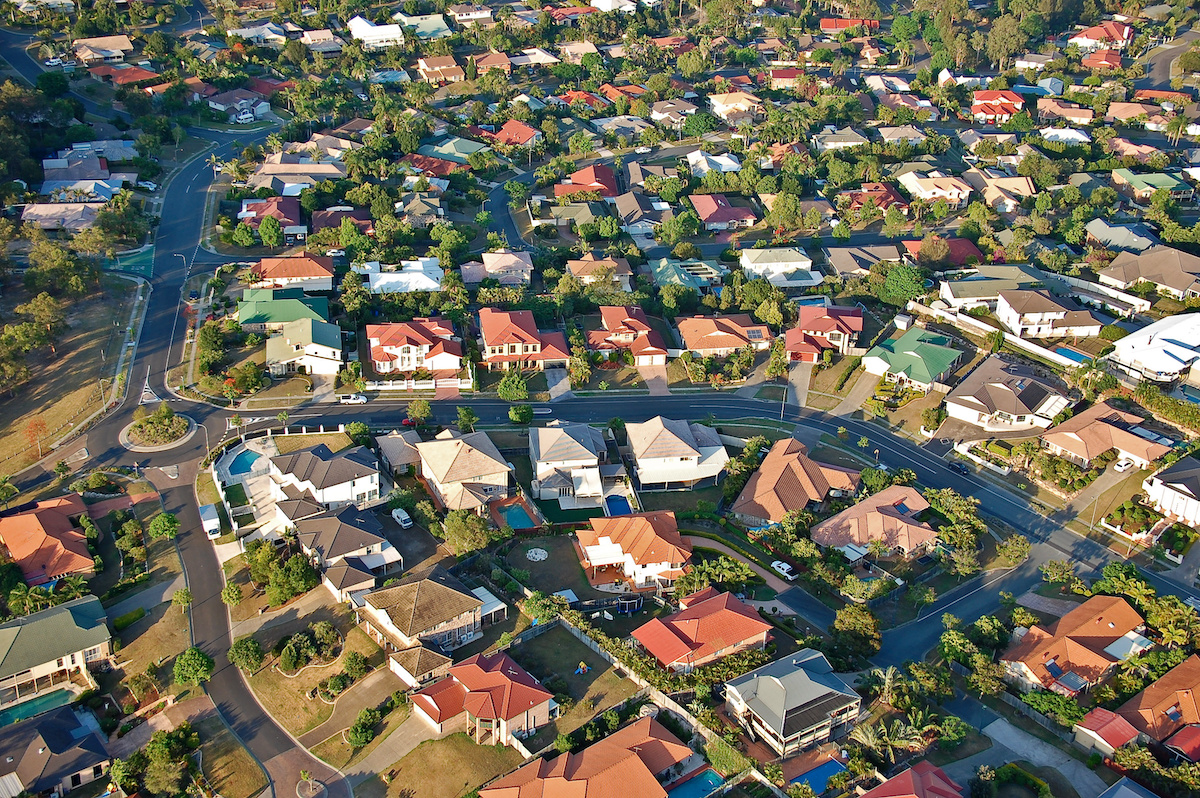 suburb aerial