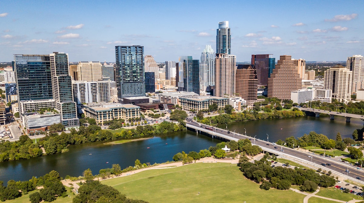 Austin, Texas city skyline during the day
