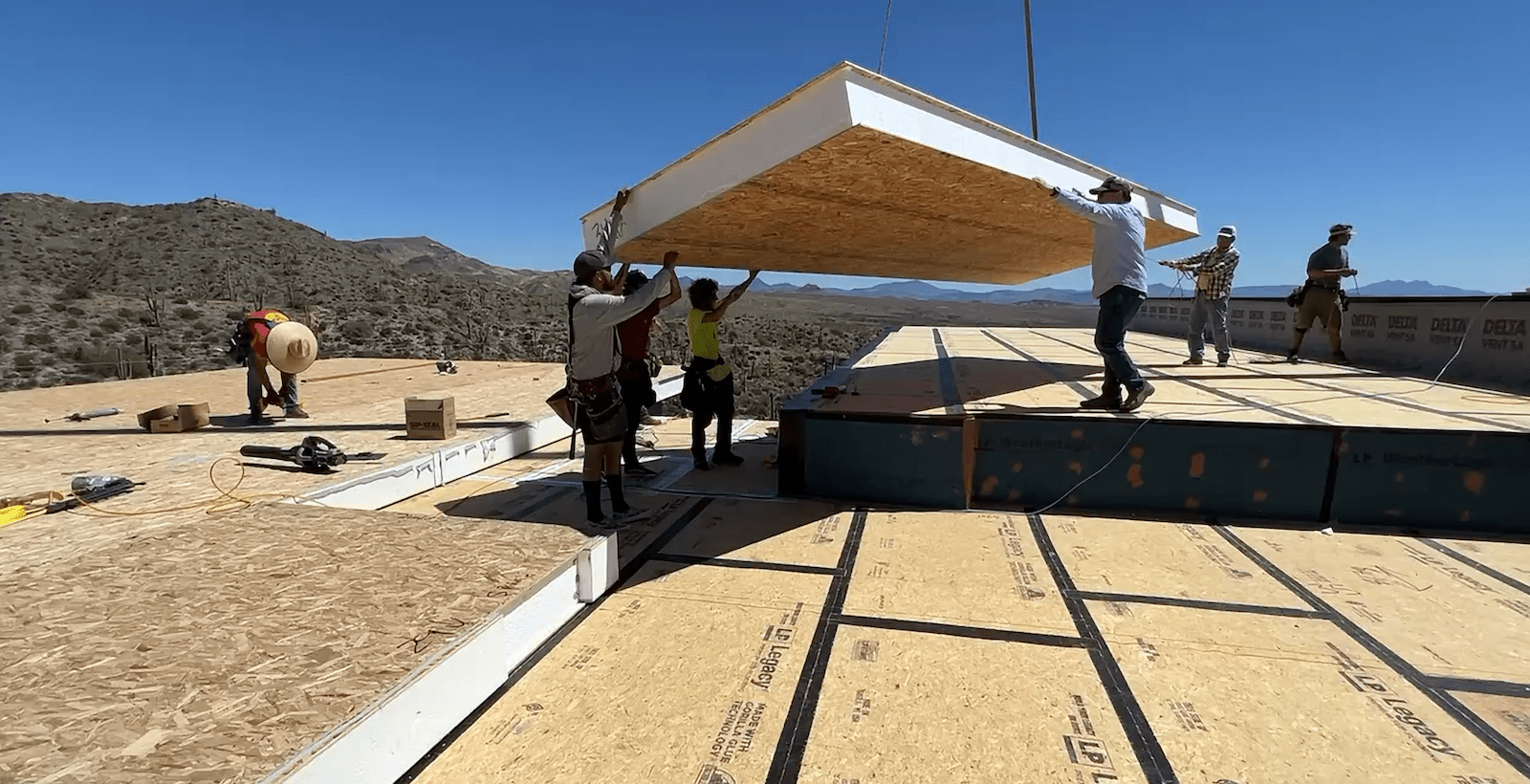 SIPS installation on Desert Comfort Experience Home