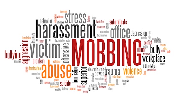 Harassment word cloud