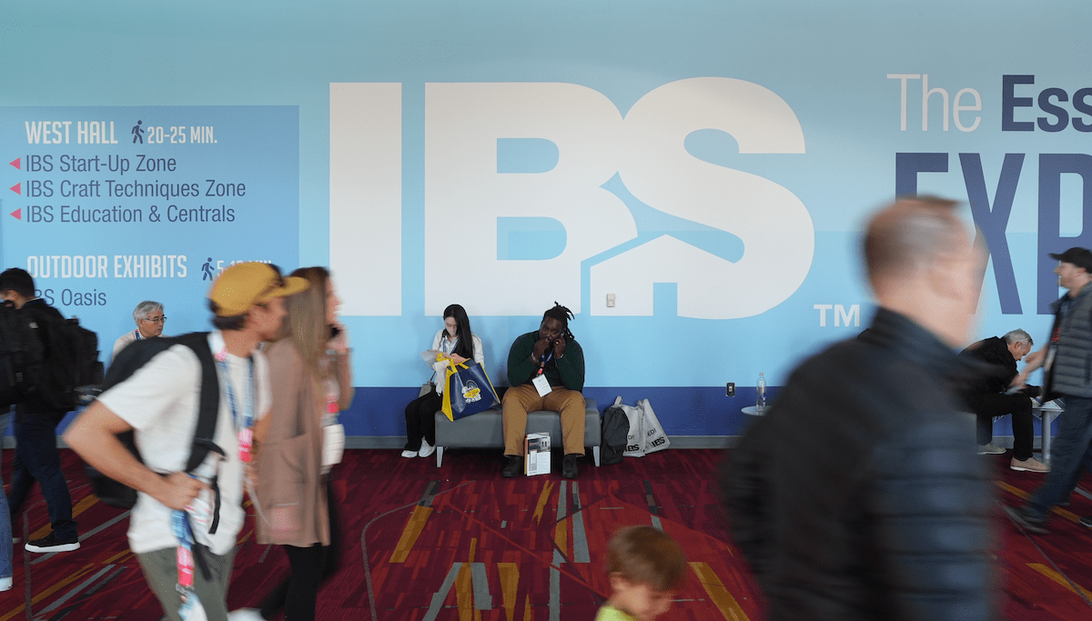 Attendees in the convention center at the International Builders' Show