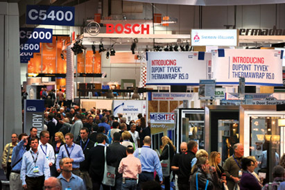 International Builders' Show floor filled with attendees