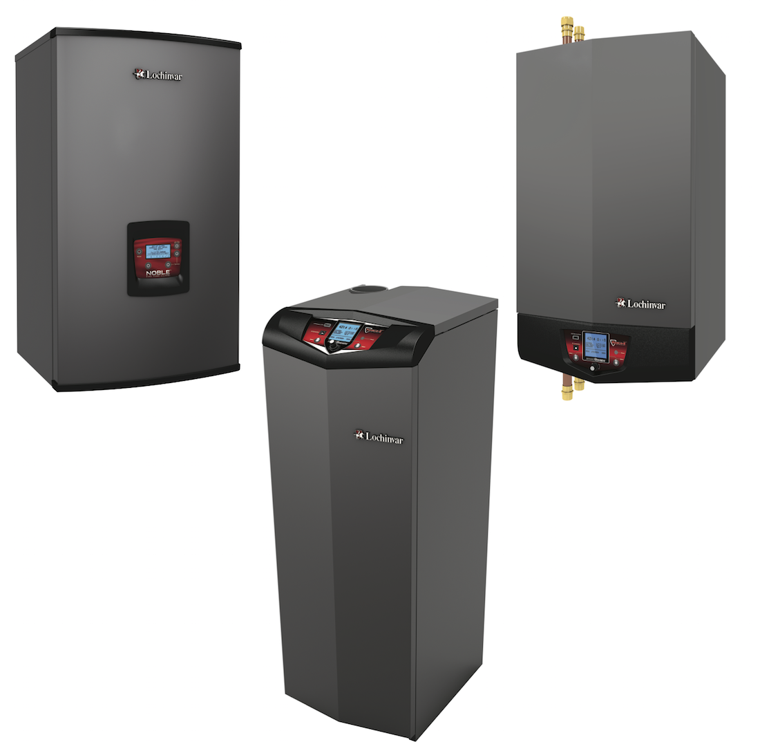 Now in its fourth generation, Lochinvar’s high-efficiency condensing residential Knight Fire Tube Boiler series has a 95 percent annual fuel utilization efficiency (AFUE) rating and enhanced control functionality for optimized heating performance. The boiler is offered in six floor-standing models (55,000 to 285,000 Btu/hr) and seven wall-mount options (55,000 to 399,000 Btu/hr), each with turndown ratios, which determine operational range, of up to 10:1. 