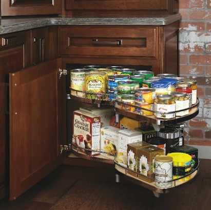 MasterBrand Cabinets’ Base Corner with Curved Pullout
