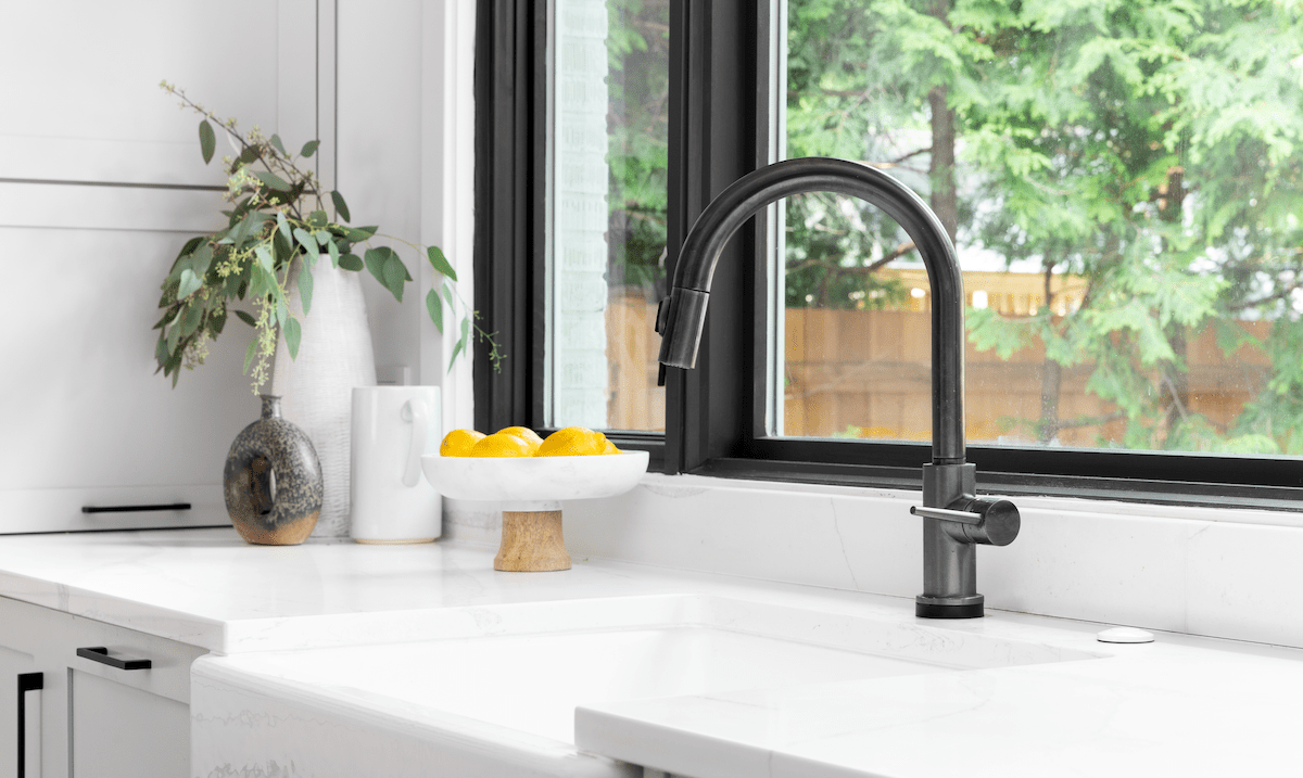 Kitchen trends indicate matte black hardware and white Carrera marble are on the way out